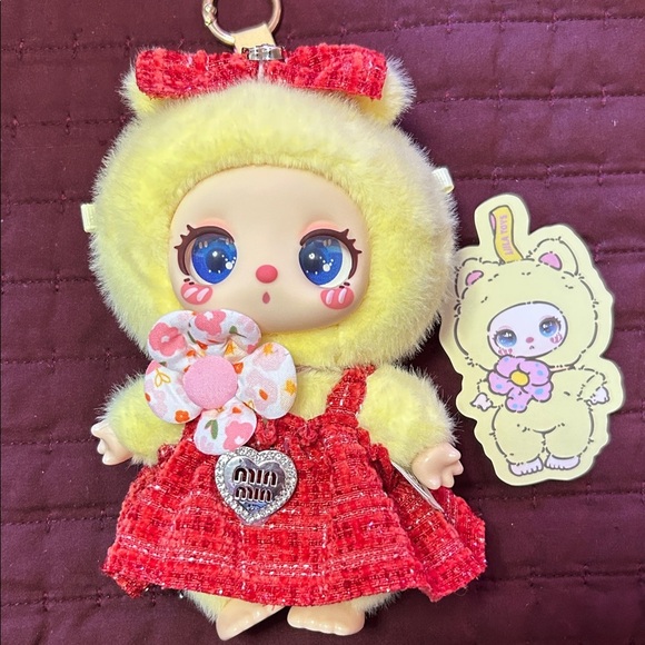 Miu Miu Accessories - Miu Miu Red and Yellow Doll Keychain! With outfit!